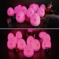 thumbnail image 4 of Huevos de Pascua luminosos con LED | Huevos rellenables con luz LED a pilas | Huevos de plástico luminosos de 4 colores para la búsqueda de huevos, 4 of 7