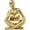 Gold, variant on Homaryx Bookshelf Decor Thinker Statue - Abstract Art Reading Thinker Sculpture Figurine Aesthetic, Modern Home Decoration for Living Room Office Shelves Coffee Table Desk Decor(Beige)