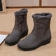 thumbnail image 1 of Botas de nieve Botines Mujer Plataforma Piel Sintética Antideslizante Invierno Zapatos Exterior (36) Marrón Likrtyny Tenis De Mujer Tenis De Hombre, 1 of 8