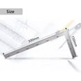 thumbnail image 2 of Professional L Shaped Ruler For Accurate Measurements, Stainless Steel Double-Sided Cutting Guide Square Layout Tool For Industry, 2 of 5