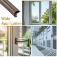 thumbnail image 5 of Window Weather Stripping Door Seal, 3/8" Wide Kerf Mount Weatherstrip Seal for (5 m/16.4 ft, Brown), 5 of 5