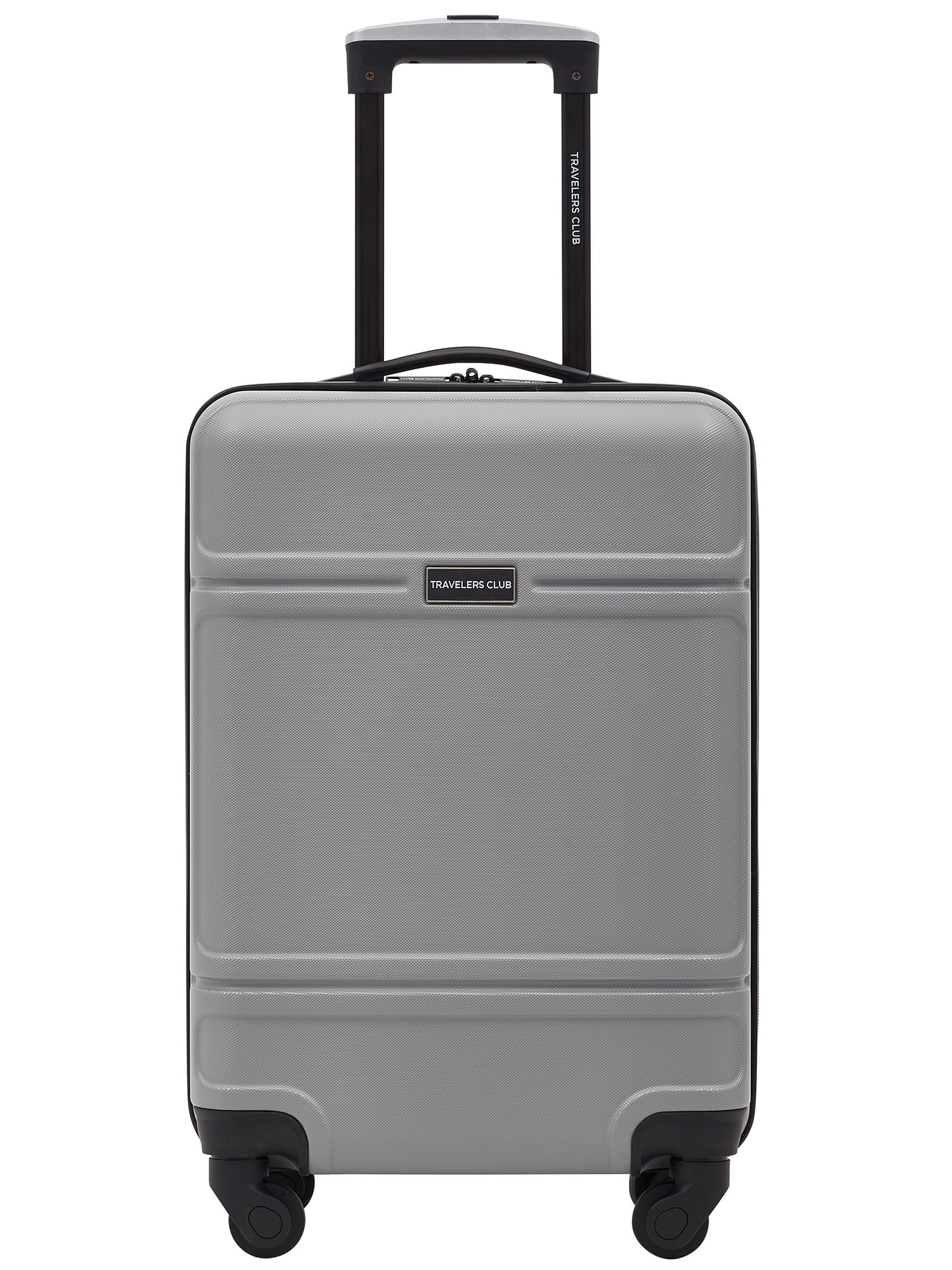 Travelers Club 20" Skyline rolling hard case carryon luggage Gray