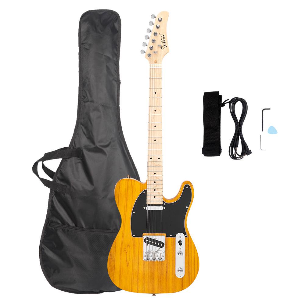 Glarry GTL Maple Fingerboard Electric Guitar,Yellow