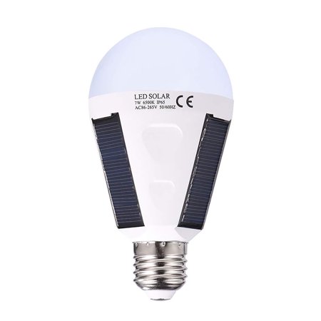 

Lushas Solar Light Bulbs Emergency Solar Rechargeable Light Bulbs Outdoor Camping Lamps For Tent Portable LED Light Bulb For Night Emergency Power Outage And Outside