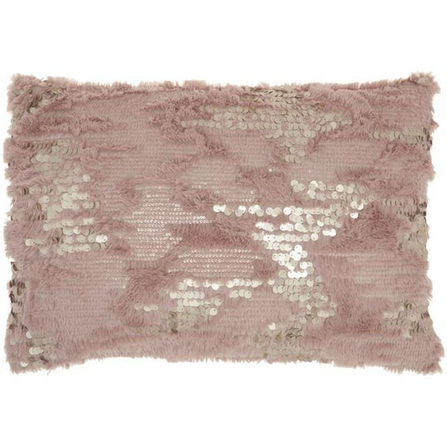 HomeRoots 386438 Stylish Handcrafted Blush Accent Throw Pillow