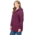 thumbnail image 3 of Woman Within Plus Size Lightweight Hooded Jacket Long Oversized Coat, 3 of 3