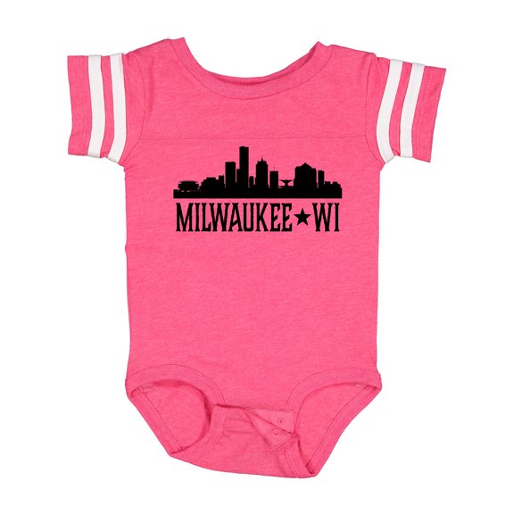 Inktastic Milwaukee Wisconsin City Skyline Boys or Girls Baby Bodysuit