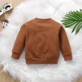 thumbnail image 3 of Vedolay Sweatshirt Kid Girl's Tie Dye Hoodies Long Sleeve Crew Neck Pulllover Top,Brown 6-12 Months, 3 of 5
