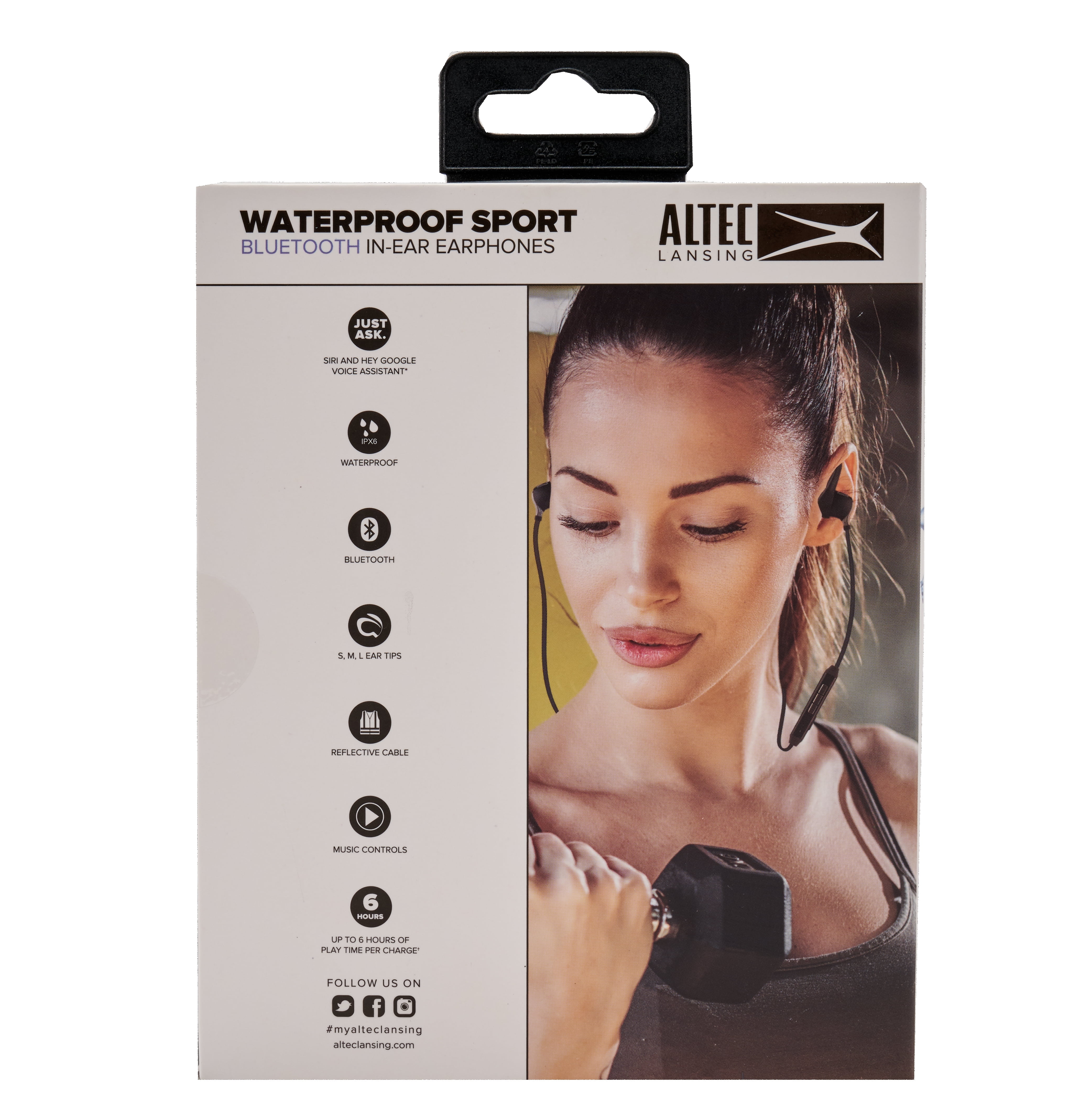 Altec Lansing Altec Waterproof Bluetooth Earbuds Black Walmart
