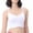 White, variant on HWRETIE Cross-Back Supportive Sports Bra for High-Impact Workouts - Ladies Sports Bras Shockproof Large Size No Steel Rings Bra Woman's Yoga Fitness