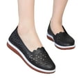 thumbnail image 3 of NOKIO Women's Comfortable Loafers Fashion Spring And Summer Women Casual Shoes Flat Bottom And Soft Bottom Slip On Hollow Breathable Comfortable Solid Color And Elegant Lightweight Dressy Flats, 3 of 9