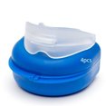 thumbnail image 1 of Canalón dental termoformable para bruxismo, 4 unidades, protectores bucales sin BPA, protector dental nocturno, antirechinamiento de dientes, protector dental de boxeo, 1 of 5