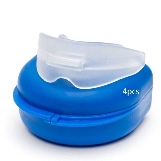 Canalón dental termoformable para bruxismo, 4 unidades, protectores bucales sin BPA, protector dental nocturno, antirechinamiento de dientes, protector dental de boxeo
