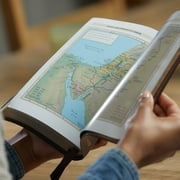 KJV, Reference Bible, Personal Size Giant Print, Bonded Leather, Burgundy, Red Letter Edition (Large Print) (Hardcover)