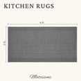 thumbnail image 2 of 2' x 4' Entryway Rug, Boho Small Area Rug, Machine Washable, Woven Rug, Non-Slip, Vintage Design, Pet Friendly, Soft Faux Fibre, for Indoor Entryways, Bedroom, Kitchens, Front Doors Grey, 2 of 9