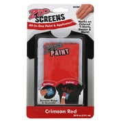 Zip Screen Red Paint, 1 Each
