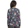thumbnail image 3 of Dickies EDS Scrubs Jacket For Women Snap Front Warm Up DK306, XXS, Good Times Roll, 3 of 7