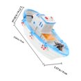thumbnail image 2 of unbranded Old Fashioned Toy Boat En Resina Para Hogar Con Detalles Artesanales, 2 of 8
