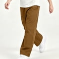 thumbnail image 7 of ZBSOKO Boys Pull On Pants Straight Leg Solid Color Casual Pant with Side Pockets Elastic Waist Open Bottom Trousers for Teen 5-14 Years, 7 of 7