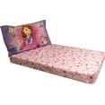 thumbnail image 4 of Disney Sofia Characters Cartoon Little Princess 4 Pieces Bedding Sets, With Comforter Flat Sheet Fitted Sheet Pillow Case, 4 of 4
