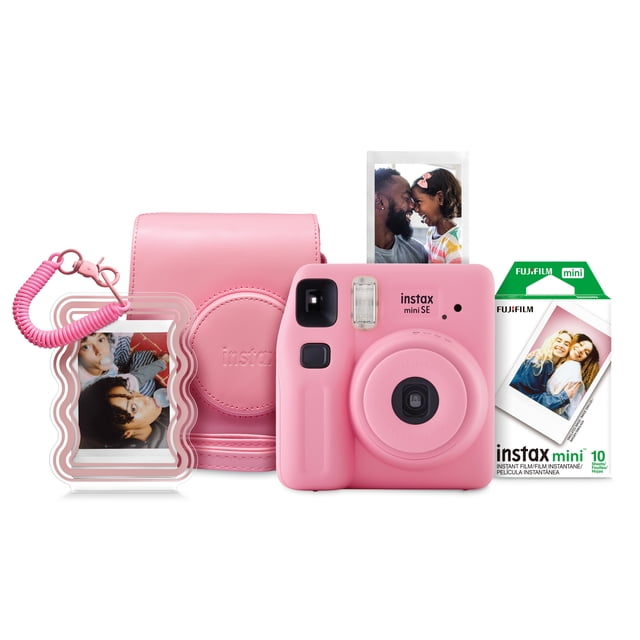 instax mini SE Instant Camera Bundle - Pink