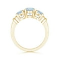 thumbnail image 2 of Angara Natural 0.72 Ct. Aquamarine Classic Ring in 14K Yellow Gold for Women (Ring Size: 3), 2 of 9