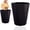Black, variant on Large Trash Can - Garbage Bin Waste Basket - Home Kitchen Office Bathroom - Durable Plastic Rubbish Bin - Household Waste Container - Mint Green