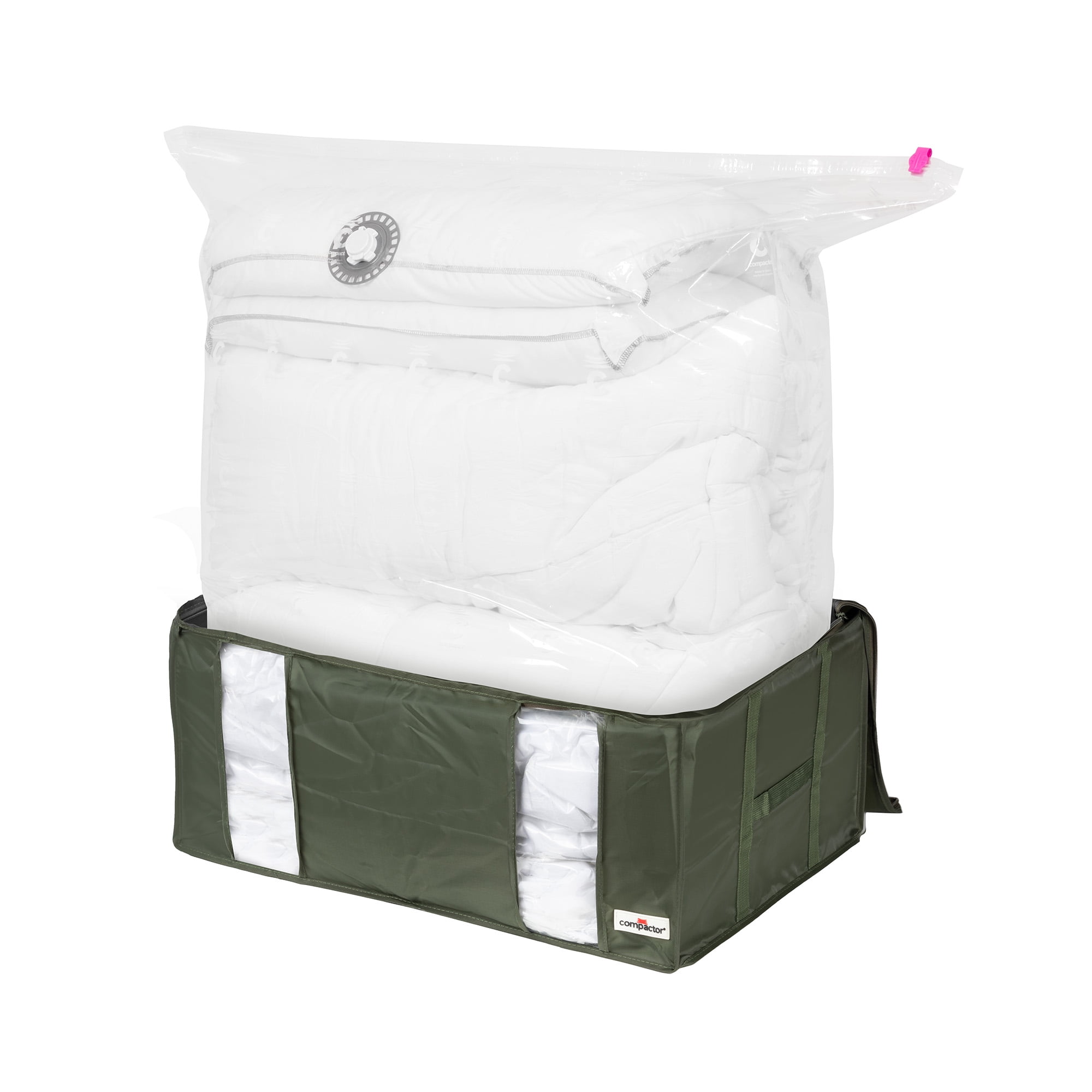 Vacuum Storage Box, XXL, Dark Green, Ecological Range, by Compactor