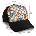 thumbnail image 2 of Yiaed Butterflies Wild Insect Print Baseball Cap Dad Hat Polo Style Plain Blank Adjustable Size, 2 of 5