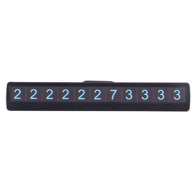 Placa De Número De Estacionamiento Luminosa Para Coche, Número De Teléfono, Placa De Número De Estacionamiento De Coche, Accesorios Universales Ocultos Para Coche, Tarjeta Móvil, Interior De Coche Yuarrent VI009038-02
