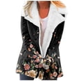 thumbnail image 2 of Sudaderas con capucha largas para mujer Abrigos Túnica Chaquetas de algodón de invierno Sudadera informal de punto Sudaderas con cremallera de gran tamaño Fridja po2125, 2 of 7