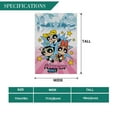 thumbnail image 3 of Las Chicas Superpoderosas-bandera de jardín temática. Regalo perfecto para fans, amigos y familiares, ideal para actividades al aire libre y decoración de fiestas.28CM*45CM, 3 of 5