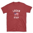 thumbnail image 1 of Logan Utah Patriot Men's Cotton T-Shirt, 1 of 1