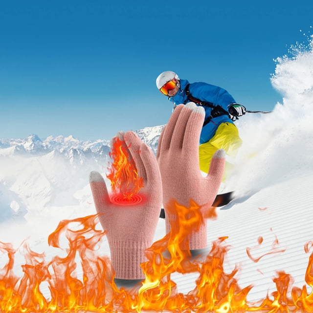 Screen Sensitive Winter Warm Cycling Skiing Fitness Knitted Wool Gloves To Send A Warm Gift To And Relatives