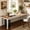 Brown White, variant on Fnova 78.7" Modern Computer Desk with Wood Desktop, Metal Frame Office Desk, Rustic Brown