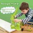 thumbnail image 6 of Badge Button Press 25mm Button Press Machine with 100 Sets of Components, Button Badge Maker Machine for Arts, Green, 6 of 8