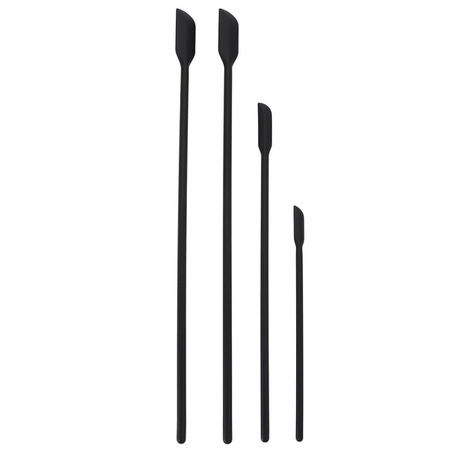 Espátula de silicona de 4 piezas, raspador de mango largo, espátula de silicona para tarro, artilugio de cocina