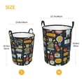 thumbnail image 5 of Balery,Laundry Hamper With Handles Laundry Basket Teeth Round Laundry Baskets Circular Hamper For Bathroom Organizer Basket Lightweight Storage Baskets For Bathroom, 5 of 8