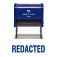 thumbnail image 1 of Redacted Self Inking Rubber Stamp (Blue Ink) - X-Large, 1 of 3