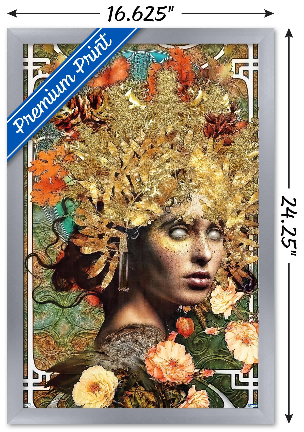 Jena DellaGrottaglia: Cosmic Zodiac - Virgo Wall Poster, 14.725" x 22.375" Framed