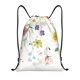 thumbnail image 1 of Fotbe Wildflowers Bolsa Mochila con Cordón Estampada, Bolsa de Gimnasio Deportiva, Bolsa Cinch, Bolsa con Cordón para Hombres y Mujeres-Small, 1 of 6