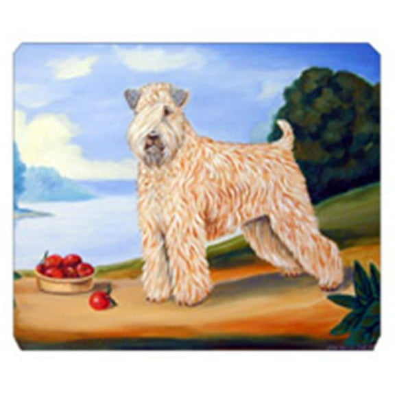 8 x 9.5 in. Wheaten Terrier Soft Coated Mouse Pad, Hot Pad or Trivet