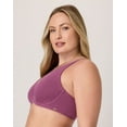 thumbnail image 6 of Bali Cotton Collection 2-Ply Underwire Bra Mauve Mood 40DD, 6 of 9