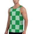 thumbnail image 2 of Fuzoiu green party Men's Workout Tank Tops,Sleeveless Gym Shirt Quick Dry,Fitness Bodybuilding T-Shirt,Muscle Athletic Workout Tee-X-Large, 2 of 7