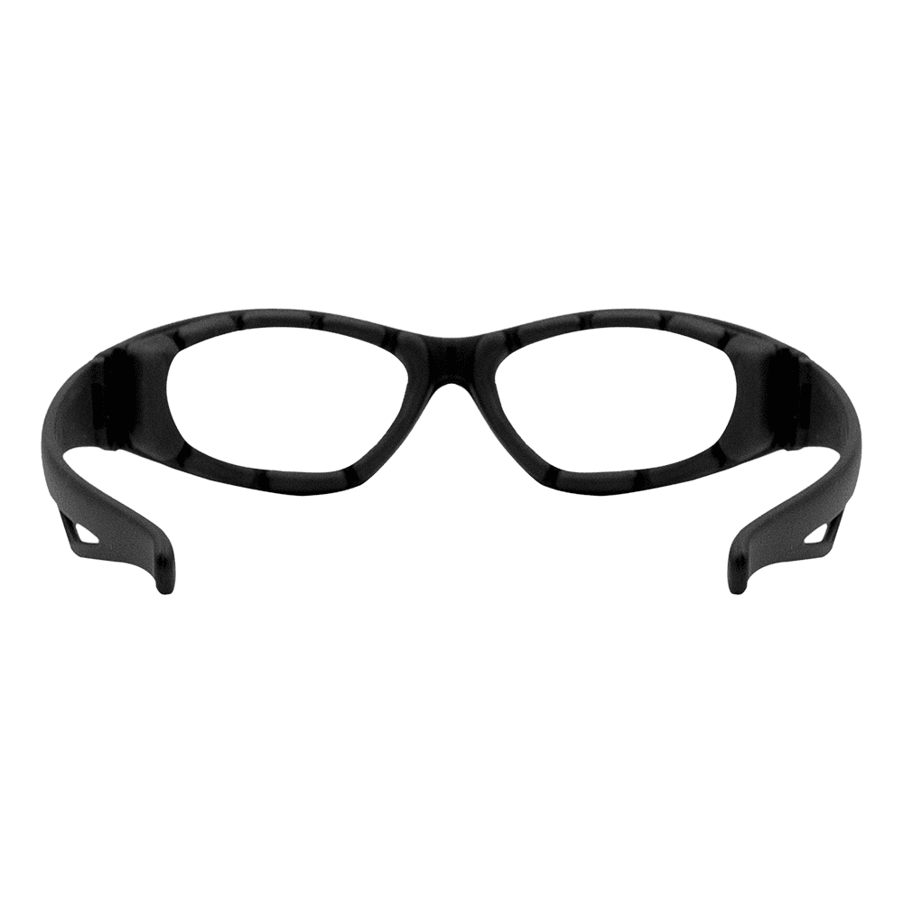 Zenport SG2661 Wrap-Around UV Coated Hybrid Safety Glasses, Black - 3 Pack