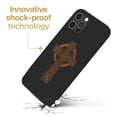 thumbnail image 3 of Case Yard Wooden Case for iPhone-12/12-Pro Soft TPU Silicone cover Slim Fit Shockproof Wood Protective Phone Cover for Girls Boys Men and Women Supports Wireless Charging Cross 3 Design, 3 of 7