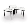 thumbnail image 2 of Moore Porcelain Desktop - Standard Shapes Desk With Platinum Direct Mount Shapes Legs, 2 of 5