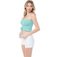 thumbnail image 4 of MixMatchy Women's Sexy Frill Knot Front Knit Strapless / Strap Tube Crop Top, 4 of 6