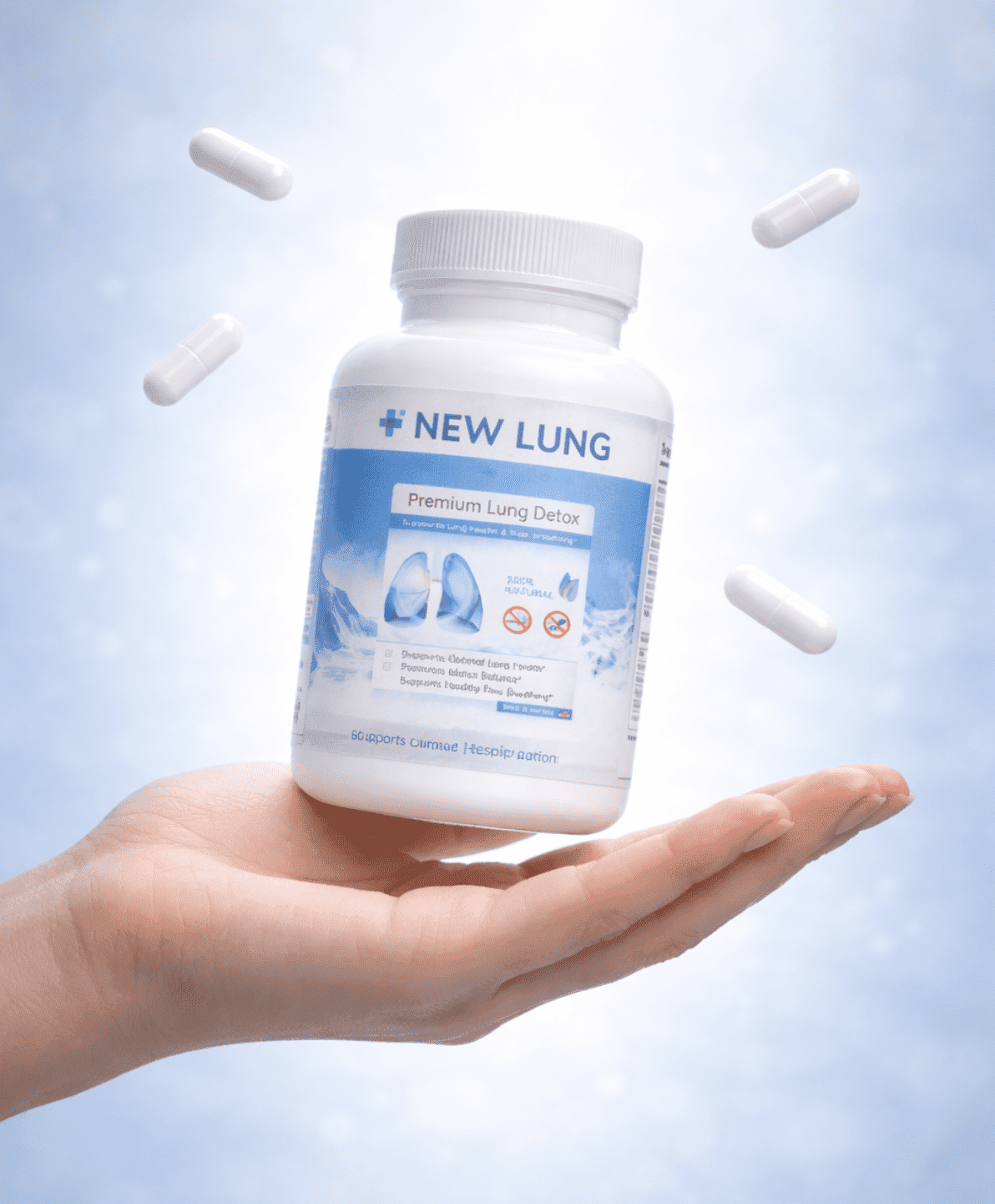 Success Chemistry New Lung Premium Lung Cleanse with Mullein & Marshmallow Root for Adults - 60 Capsules