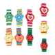 thumbnail image 4 of ColoMX Relojes de pulsera de simulación de dibujos animados para niños, artesanía de madera, reloj de pulsera, papelería, Color aleatorio, 6 uds., 4 of 7